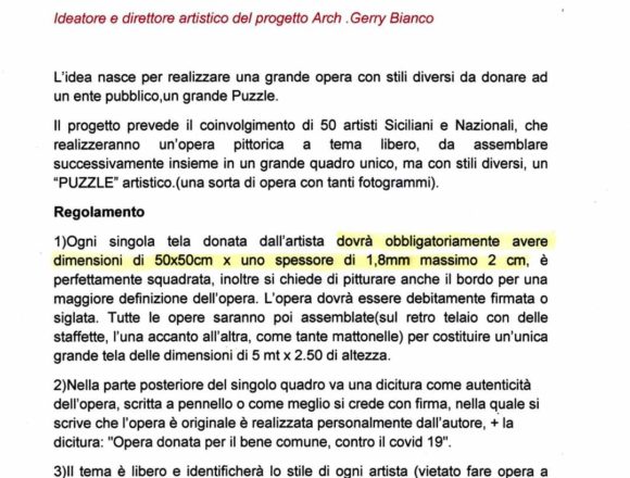 L’Arte contro il Covid. 50 artisti,non solo siciliani, per restituire bellezza e gioia