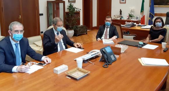 Trasporto e viabilità al centro dell’incontro di oggi fra il presidente Musumeci e i ministri De Micheli e Provenzano