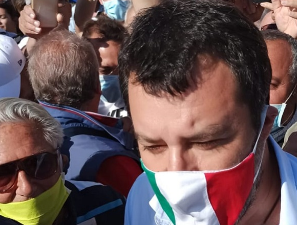 Salvini ieri in Sicilia