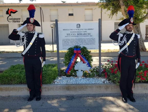 Marsala: commemorazione del 4° anniversario dell’uccisione del Maresciallo Silvio Mirarchi