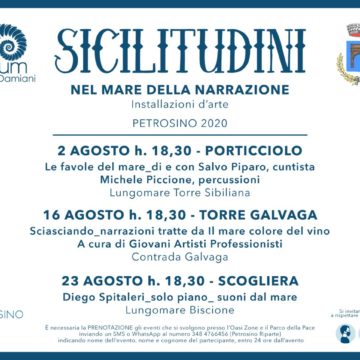 Petrosino Estate 2020, torna l’appuntamento con “Sicilitudini”. Tre le iniziative in calendario il 2, 16 e 23 agosto