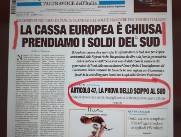 Armao vice presidentre Regione Siciliana:” Il Governo centrale sottrae risorse al Sud e alla Sicilia. Questo saccheggio guidato dal Pd deve finire”