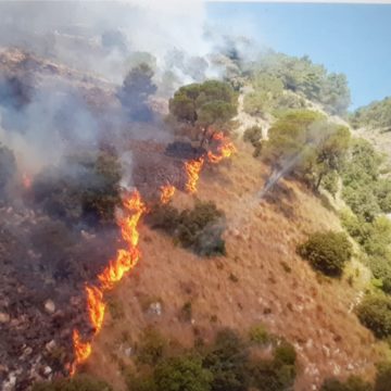 Incendi: fiamme su  Macari e Montagna Grande in provincia di Trapani