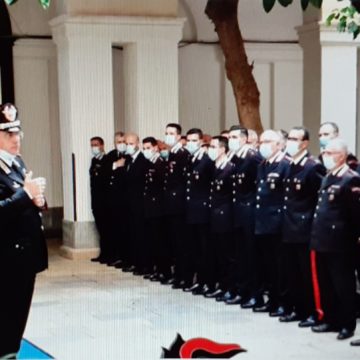 Oggi la prima visita del Generale Castello al Comando di Trapani