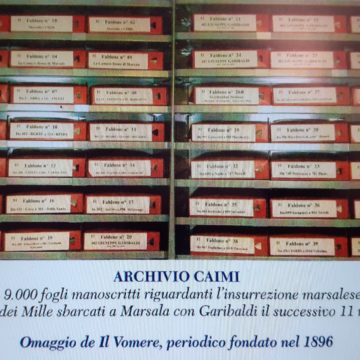 Attività del Centro Studi Garibaldini di Marsala, i complimenti di un parente del Colonnello Giuseppe Dezza per l’Archivio Caimi