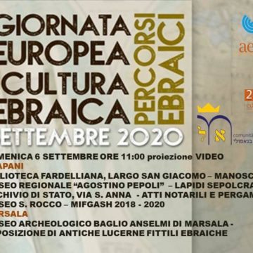 Trapani e Marsala partecipano alla Giornata Europea della Cultura Ebraica