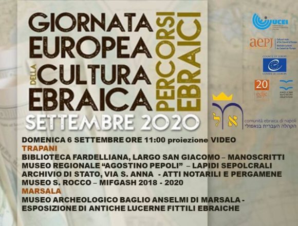 Trapani e Marsala partecipano alla Giornata Europea della Cultura Ebraica