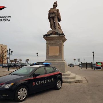 Trapani, servizio coordinato dei carabinieri. Un arresto e due denunce