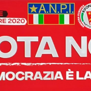 Referendum costituzionale, Arci Scirocco, ANPI e Rifondazione Comunista votano NO. “Si potrebbero ottenere risparmi più consistenti tagliando gli stipendi dei parlamentari e dei deputati regionali. La democrazia ha bisogno di cura”