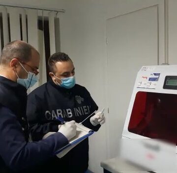 Trapani: esami Codiv-19 con apparecchiature non affidabili. Carabinieri del NAS di Palermo sequestrano un laboratorio