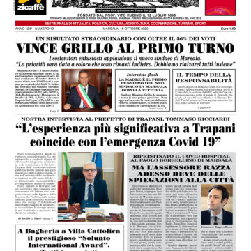 E’ la prima pagina del nuovo numero del Vomere in edicola da venerdì. Buona lettura e grazie per l’affetto con cui ci seguite