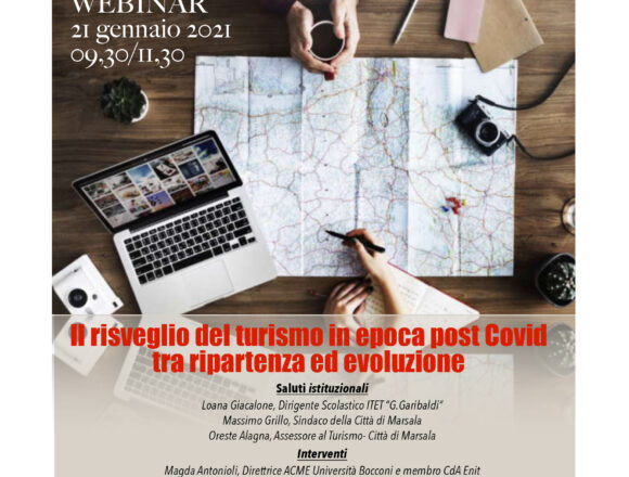 Webinar dell’ITET Garibaldi su: “Turismo post Covid”