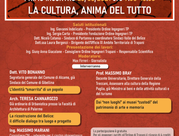 “Coltiviamo la cultura antisismica – La Cultura, anima del tutto”