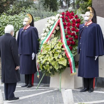 43° anniversario del rapimento di Aldo Moro: il Presidente Mattarella a Via Fani