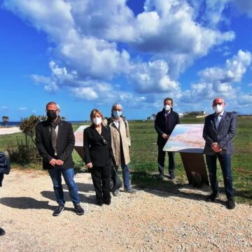 Marsala, sopralluogo dell’ assessore Samonà al Baglio Anselmi per la riapertura del Viale Piave