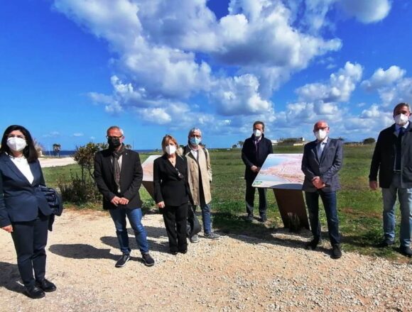 Marsala, sopralluogo dell’ assessore Samonà al Baglio Anselmi per la riapertura del Viale Piave