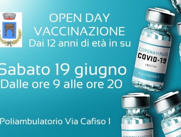 Campagna vaccinale, sabato 19 giugno a Petrosino torna l’open day