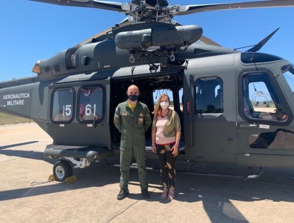 Valentina Palmeri (Attiva Sicilia) in visita all’82° Centro C.S.A.R. dell’aeronautica militare di Trapani