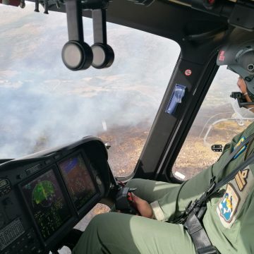 L’82° Centro C.S.A.R. dell’Aeronautica Militare interviene per spegnere un incendio al Bosco Vecchio