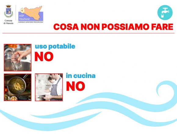 Divieto di utilizzo dell’acqua per uso umano. Controlli in corso e alcune utili informazioni