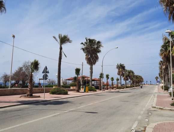 Prosegue l’azione di restyling sul lungomare Colonnello Maltese di Marsala