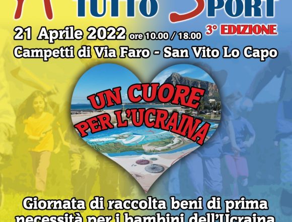 “A tutto sport”: giovedì giornata di raccolta di beni di prima necessità per i bambini dell’Ucraina