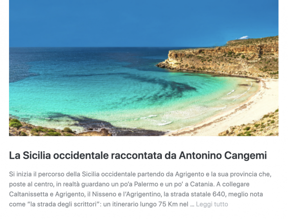 La Sicilia occidentale raccontata da Antonino Cangemi