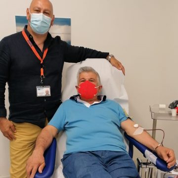 A quasi 70 anni Luciano Rosas continua a donare sangue all’Avis di Marsala