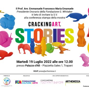 Dopo il successo di “Cracking Art.Stories” a Palermo dal 20 luglio la mostra si sposta a Trapani e Mozia