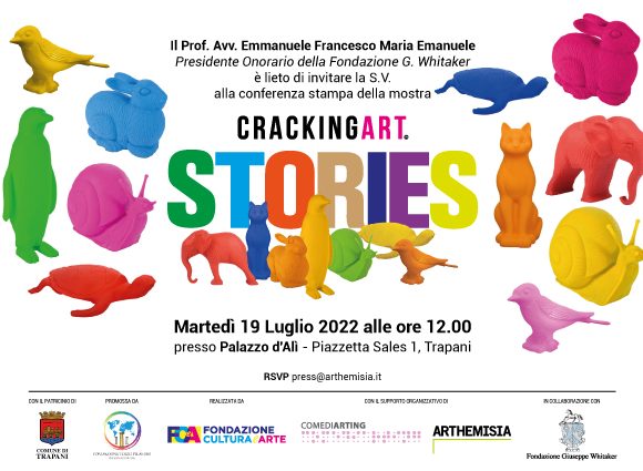 Dopo il successo di “Cracking Art.Stories” a Palermo dal 20 luglio la mostra si sposta a Trapani e Mozia