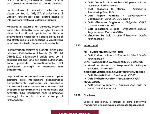 Aggiornamenti legislativi nel settore vitivinicolo e soluzioni operative per la gestione: domani il meeting promosso da Assoenologi Sicilia