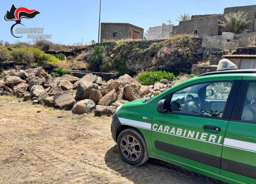 PANTELLERIA: controlli sulle attività edilizie in aree protette: scattano denunce e sanzioni