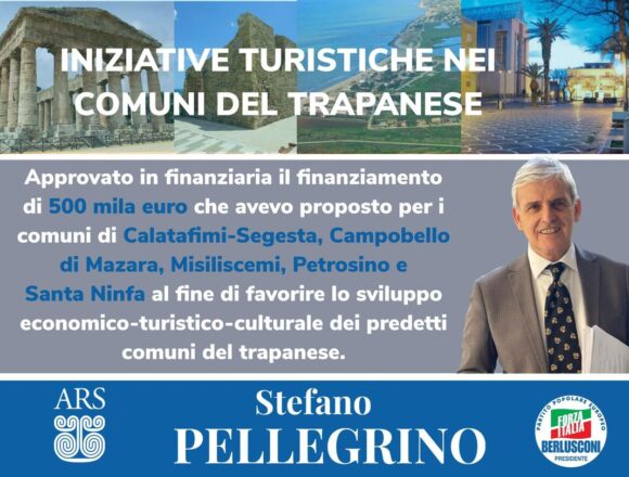 Turismo: 500 mila euro dalla Regione per iniziative nel trapanese