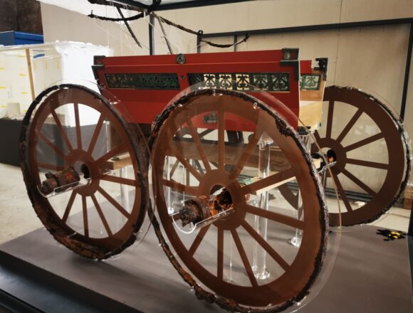 Pompei, il Carro cerimoniale di Civita Giuliana ricostruito