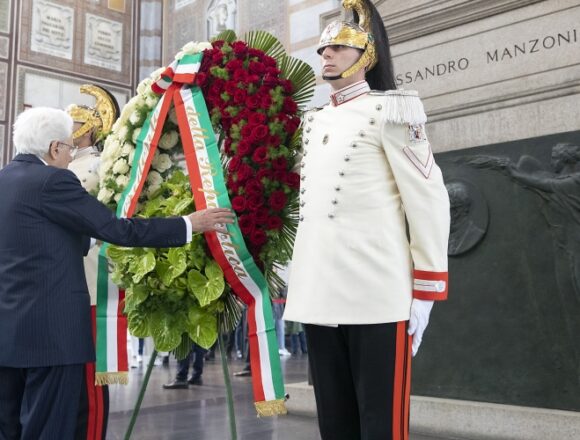 Il Presidente Mattarella a Milano per i 150 anni della morte di Alessandro Manzoni