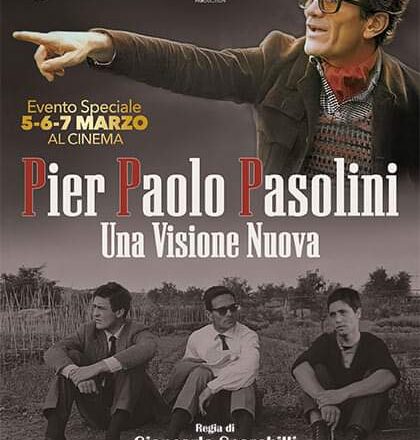 Il 6 giugno giornata storica per il Cinema Golden di Marsala. Proiezione del film “Pier Paolo Pasolini Una Visione Nuova”. Saranno presenti il regista Giancarlo Scarcilli, il campione Giuseppe Gentile, il direttore del Vomere Rosa Rubino, il capo Ufficio stampa Comune di Marsala, Nino Guercio