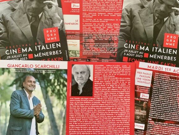 PREMIATO AL FESTIVAL DI MÉNERBES IL FILM-DOCUMENTARIO “PIER PAOLO PASOLINI UNA VISIONE NUOVA” DI GIANCARLO SCARCHILLI