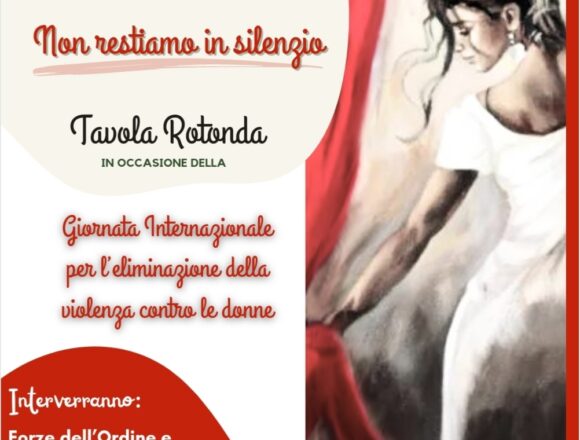 Marsala, “Non restiamo in silenzio”. 25 novembre Giornata Internazionale per l’eliminazione della violenza contro le donne. Se ne parlerà all’Istituto Comprensivo “A. De Gasperi”. Interverranno Forze dell’Ordine e Associazioni del territorio