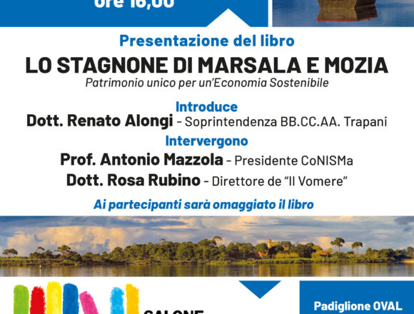 Sarà presentato al Salone Internazionale del Libro di Torino il volume dedicato a Mozia e allo Stagnone di Marsala edito dal Vomere e curato da Baldo Rallo