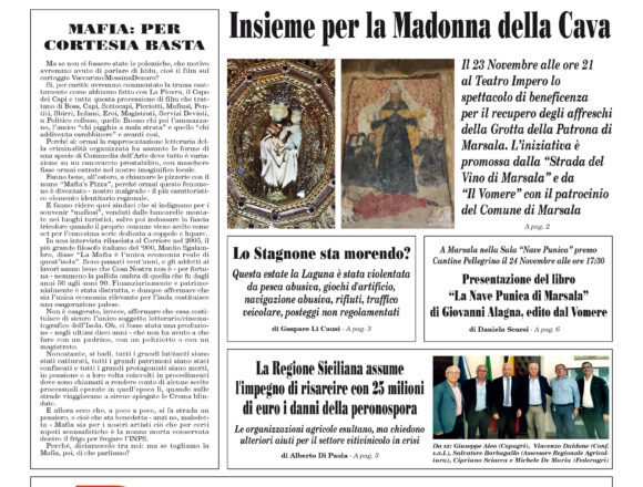 Siamo in edicola la nuova edizione del Vomere